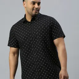 Sztori Plus Size Classic Floral Printed Casual Pure Cotton Shirt-image-69