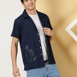 Thomas Scott Classic Spread Collar Short Sleeves Casual Shirt-picture-15