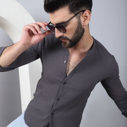 Indian Needle Men Classic Opaque Printed Casual Shirt-image-32