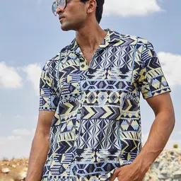 Campus Sutra Classic Ethnic Motifs Printed Casual Shirt-picture-11
