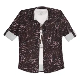 CAVIO Boys 2 Pcs Standard Opaque Printed Casual Shirt-image-20