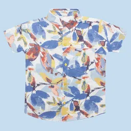 Superminis Boys Relaxed Abstract Printed Casual Shirt-1