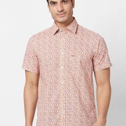 ColorPlus Tailored Fit Floral Printed Casual Shirt-image-68