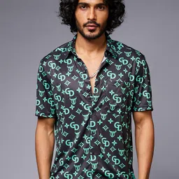 GO DEVIL Conversational Printed Casual Shirt-image-49
