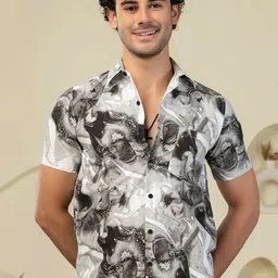 BAESD Men Standard Floral Opaque Printed Casual Shirt-image-47