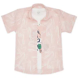 CAVIO Boys Comfort Abstract Printed Casual Pure Cotton Shirt With T-Shirt-image-29