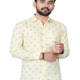 Bought First Premium Conversational Printed Organic Cotton Opaque Casual Shirt-image-92
