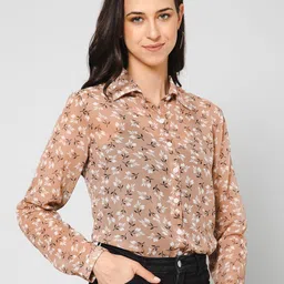 PURYS Women Floral Printed Regular Fit Casual Shirt-picture-43