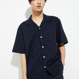 max URB_N Men Printed Spread Collar Short Sleeves Cotton Casual Shirt-image-97