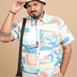 HIGHLANDER Men Plus Size Regular Fit Casual Shirt-image-76