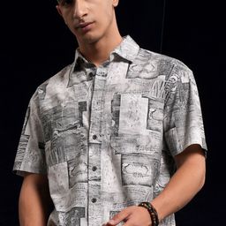 HIGHLANDER Men Opaque Printed Casual Shirt-picture-30