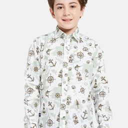 Octave Boys Graphic Opaque Printed Cotton Casual Shirt-image-83