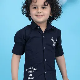 Polka Tots Boys Opaque Printed Casual Shirt-image-14