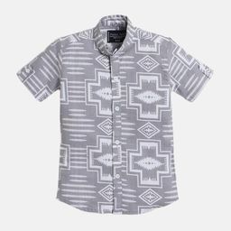Polka Tots Infant Boys Geometric Printed Casual Cotton Shirt-image-68