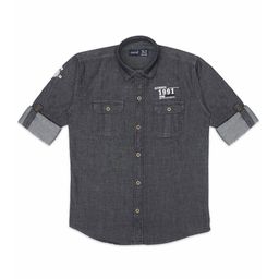 CAVIO Boys Comfort Roll-Up Sleeves Pure Cotton Casual Shirt-image-9