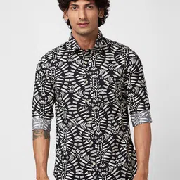 SPYKAR Men Slim Fit Printed Cotton Casual Shirt-picture-33