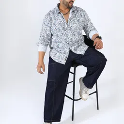 Instafab Plus Men Comfort Opaque Printed Casual Shirt-image-82