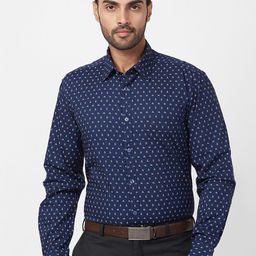 Parx Slim Fit Micro Ditsy Printed Cotton Casual Shirt-image-96