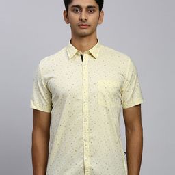 Parx Slim Fit Micro Ditsy Printed Cotton Casual Shirt-image-18