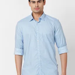 Parx Slim Fit Micro Ditsy Printed Casual Shirt-image-86