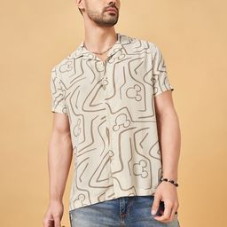 SF JEANS by Pantaloons Men Slim Fit Opaque Printed Casual Shirt-picture-16