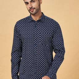 BYFORD by Pantaloons Slim Fit Ethnic Motifs Printed Cotton Casual Shirt-picture-0