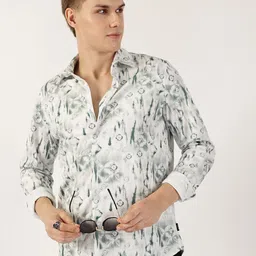 Thomas Scott Men Premium Slim Fit Opaque Printed Casual Shirt-image-23