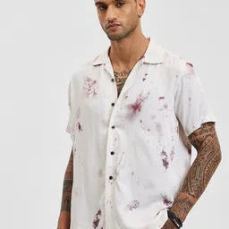 Snitch Men Relaxed Boxy Opaque Printed Casual Shirt-image-72