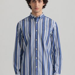 GANT Men Blue Striped Casual Shirt-image-91