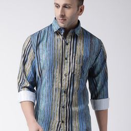 Hangup Slim Fit Striped Casual Shirt-image-57