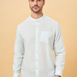 BYFORD by Pantaloons Mandarin Collar Cotton Casual Shirt-picture-35