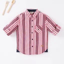 Ed-a-Mamma Boys Multicoloured Striped Casual Shirt-52