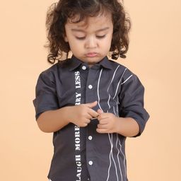 Polka Tots Boys Opaque Striped Casual Shirt-49