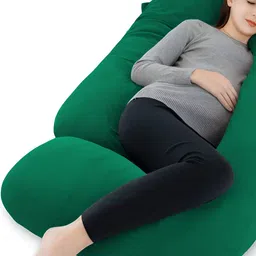 DADDY COOL Green & White Faux Velvet Fibre Filled Ultra Soft Maternity Pillow-picture-48