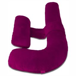 DADDY COOL Purple Fibre Filled Faux Velvet Ultra Soft Maternity Pillow-15