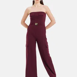 Kazo Strapless Basic Jumpsuit With Belt-picture-17