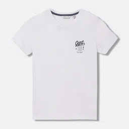 GANT Solid Round Neck Regular Fit T-Shirt-image-32
