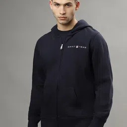 GANT Solid Hooded Regular Fit Sweatshirt-image-75