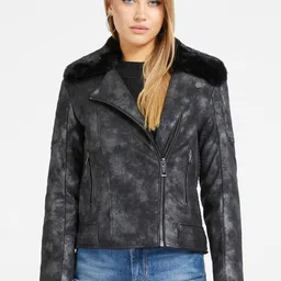GUESS Women Camouflage Crop Quilted Jacket-picture-21