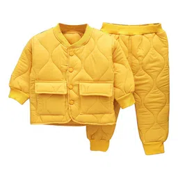 StyleCast Boys Yellow Stand Collar Cotton Puffer Jacket-image-73