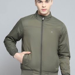 Cloak & Decker Men Mock Collar Solid Casual Lightweight Bomber Jacket-image-43