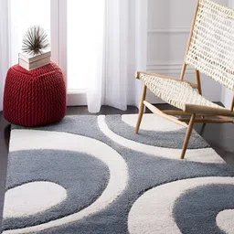 Shopgallery Off White & Grey Geometric Carpet-picture-39