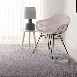 Shopgallery Steel Textured Anti Skid Rectangle Shaggy Carpet-image-5