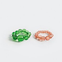 MANGO Women Set of 2 Finger Rings-3