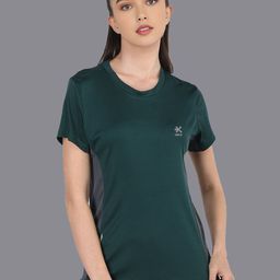 HRX by Hrithik Roshan Women Dri-FIT Colourblocked Round Neck T-shirt-image-19