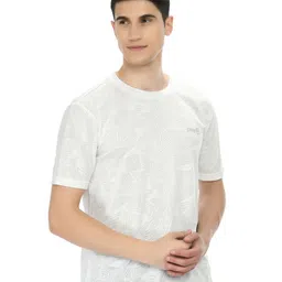 playR Round Neck Short Sleeves Abstract Printed Regular Fit Dri-FIT T-shirt-image-18