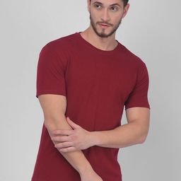 Zeal Men Solid Pure Cotton Round Neck T-shirt-image-9