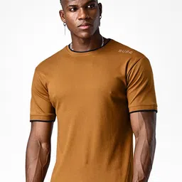 Supa Men Solid Round Neck T-shirt-image-7