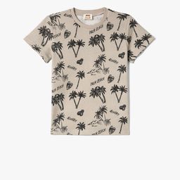Koton Boys Printed Short Sleeves Tropical Cotton T-shirt-picture-28