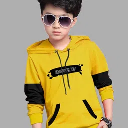 BAESD Boys Full Sleeve Cotton Hooded T-shirt-image-11
